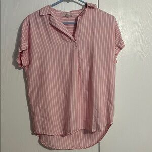 Beachlunchlounge Pink and White Striped Top
